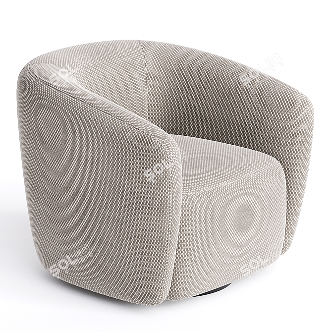  Modern Swivel Chair Design 3D model image 2