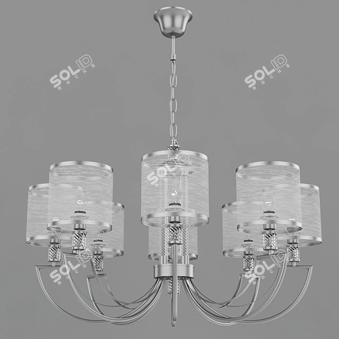 Eurosvet Licata Pendant Chandelier 3D model image 2