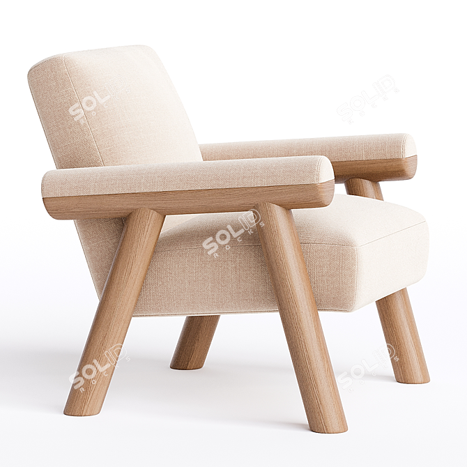 Modern 2014 Carter Chair Design 3D model image 2