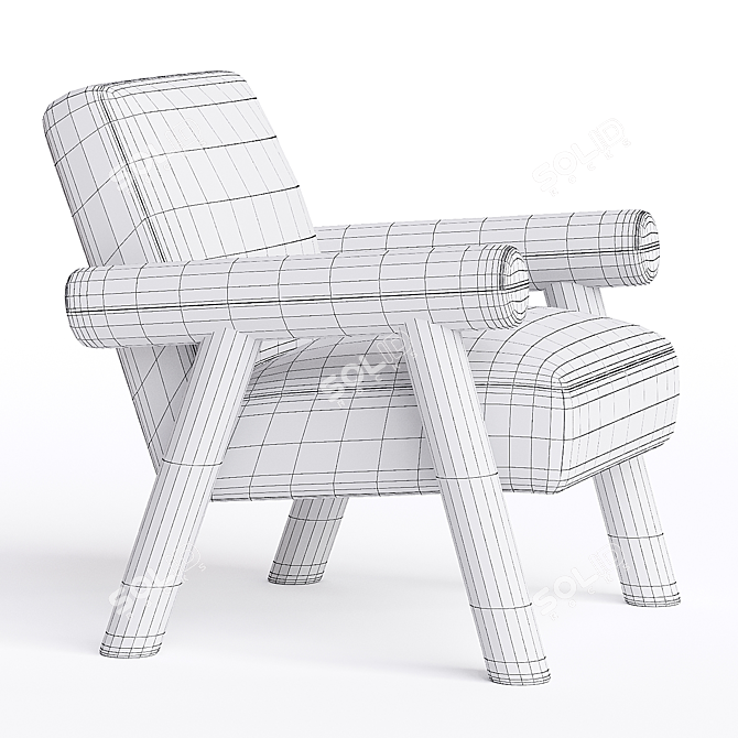 Modern 2014 Carter Chair Design 3D model image 3