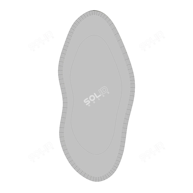 Customizable Wall Mirror BGM003 3D model image 4