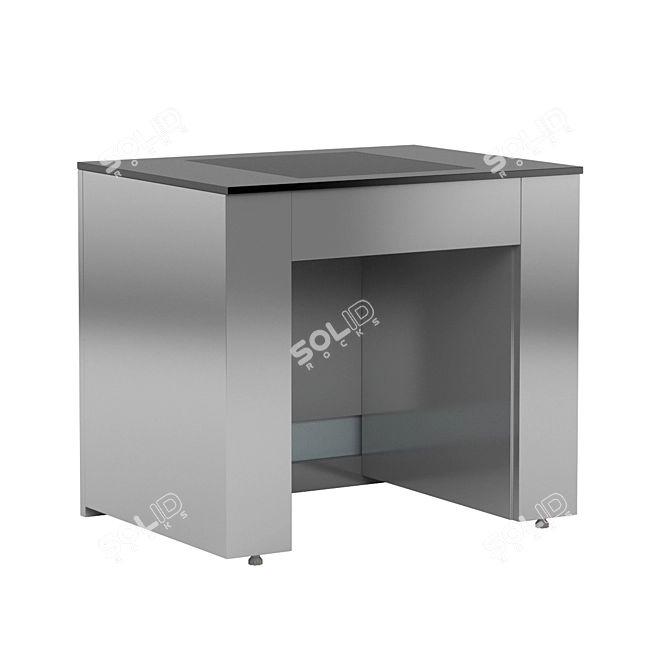 Laboratory Wall Bench Island Sink 3D model image 4