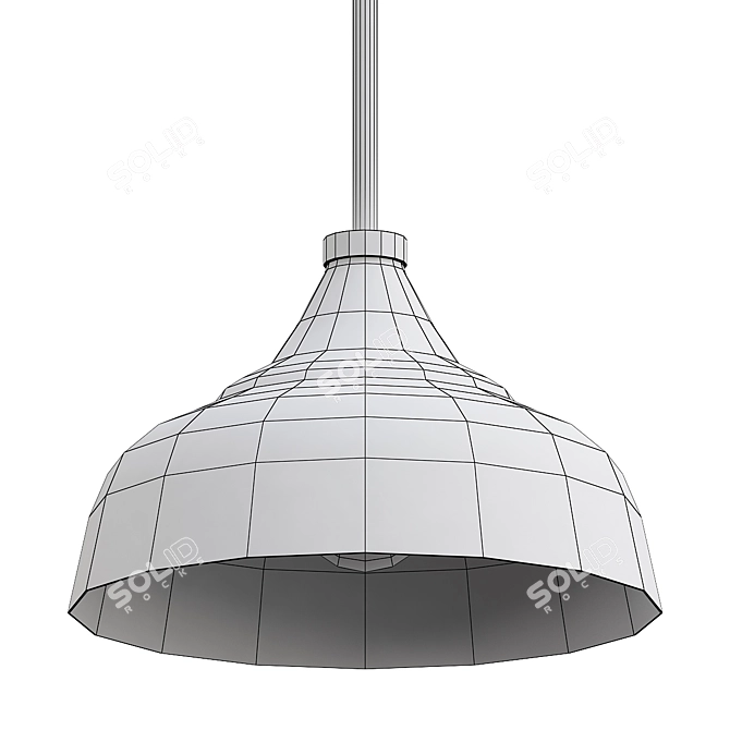 Sleek Modern Wade Logan Pendant 3D model image 2