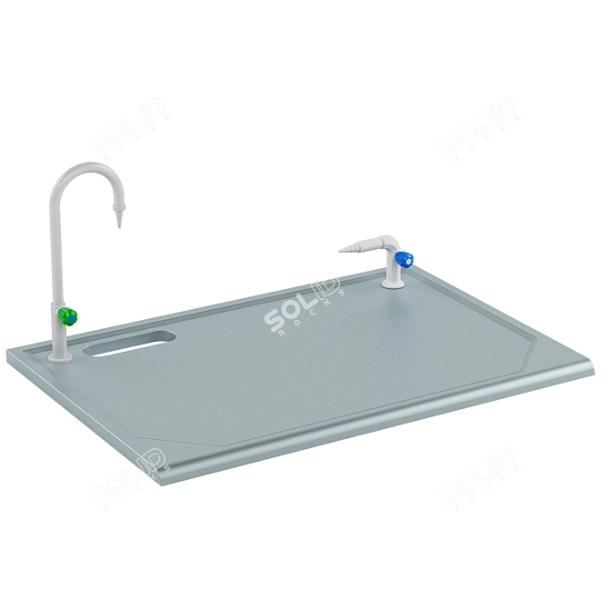 Lab 03 Wall Bench Sink 3D model image 12