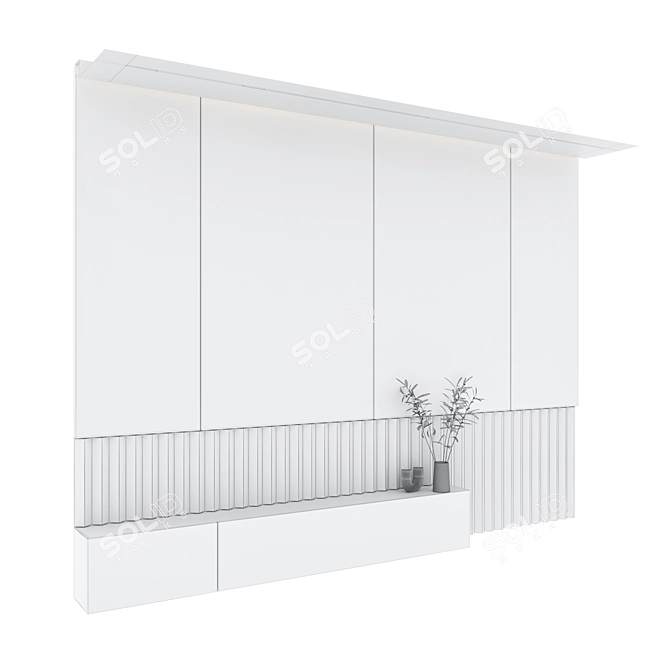 Decorative Wall Panel Set 105 3D model image 7