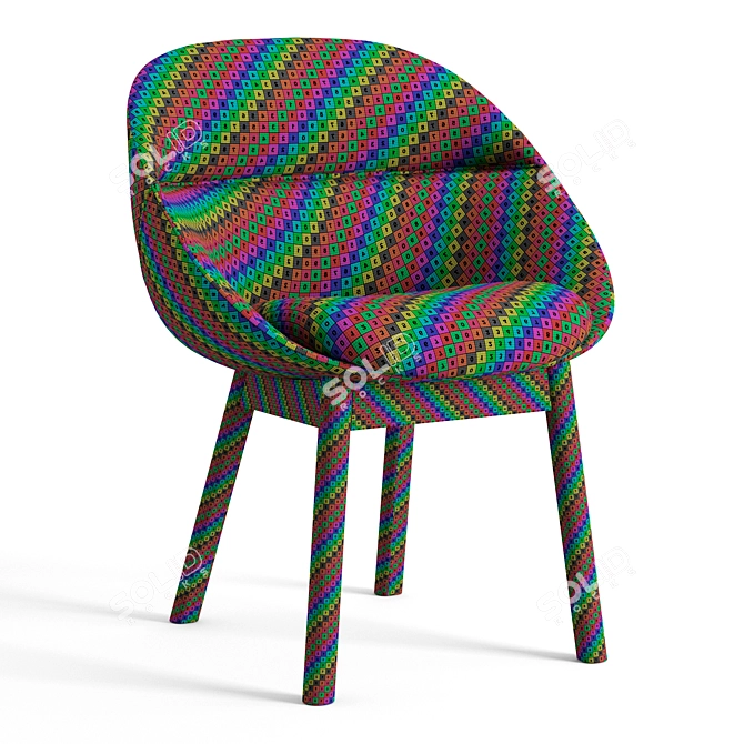 Contemporary Cantarutti Cori Armchair 3D model image 5