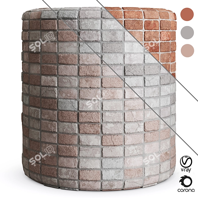  Seamless Brick Texture Pack 3D model image 1