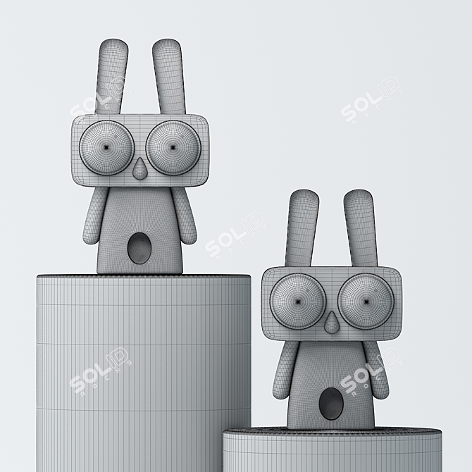 Rabbit Sculpture 3D Model Download 3D model image 2