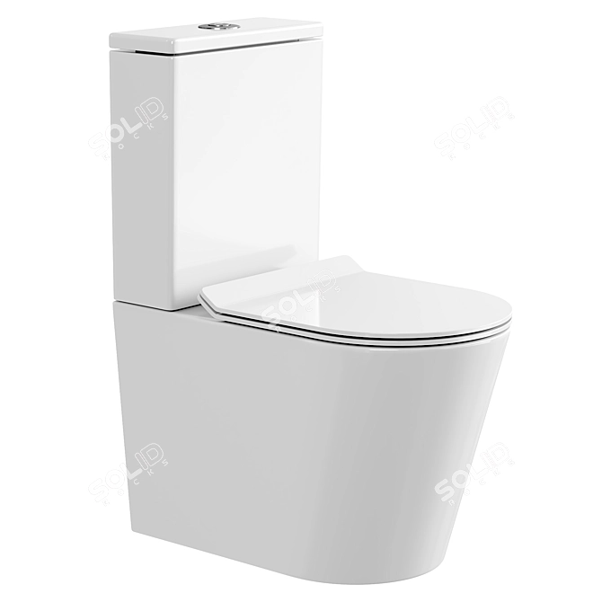 Orans WM9908 Compact Toilet 3D model image 1