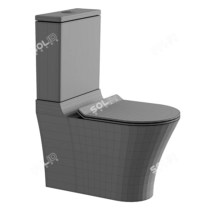 Compact Toilet Orans WM9906 3D model image 3