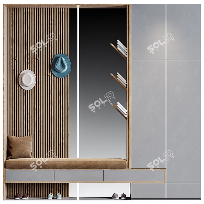  Modern Entryway Wall Decor 3D model image 1