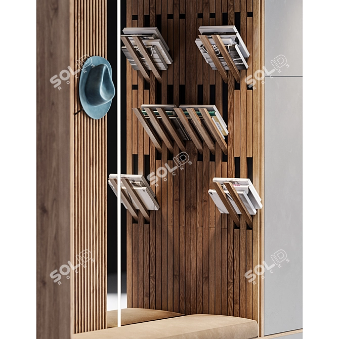  Modern Entryway Wall Decor 3D model image 4