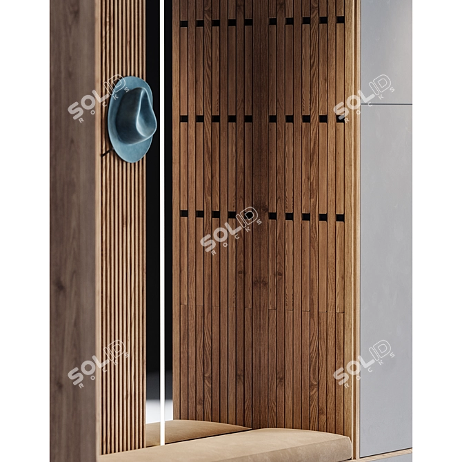  Modern Entryway Wall Decor 3D model image 5