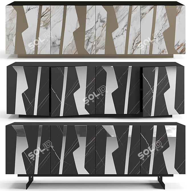 Bonaldo Rami Modern Sideboard Auxiliaries 3D model image 1