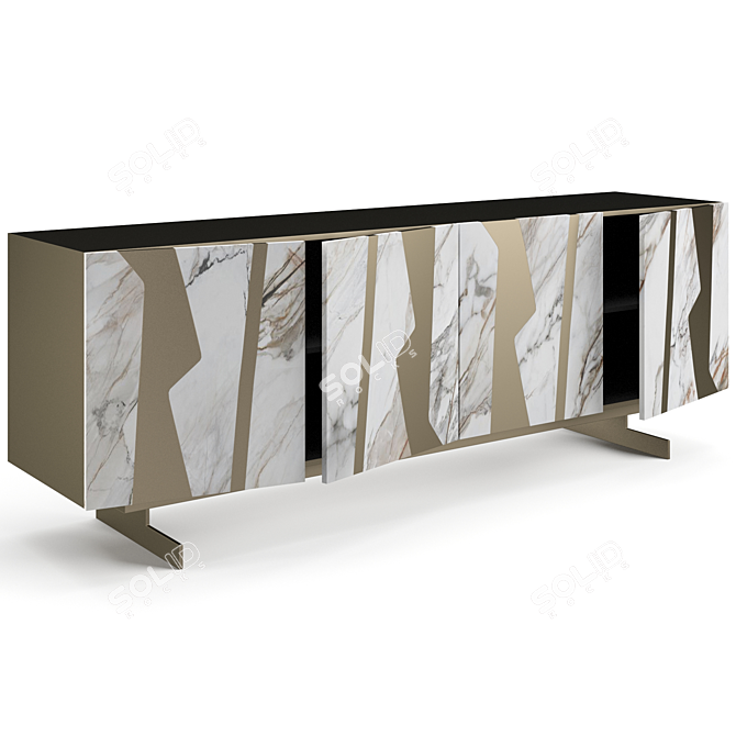 Bonaldo Rami Modern Sideboard Auxiliaries 3D model image 4