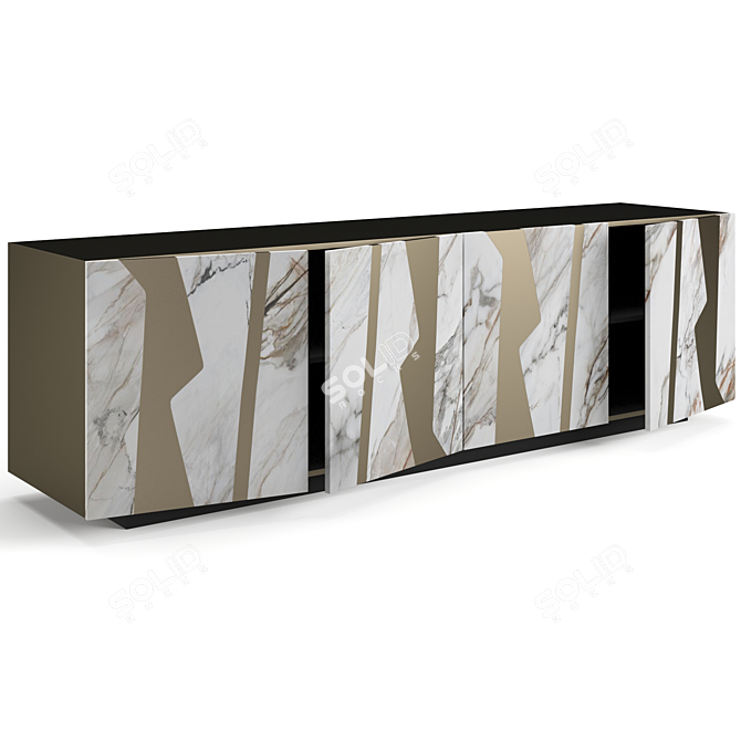 Bonaldo Rami Modern Sideboard Auxiliaries 3D model image 6
