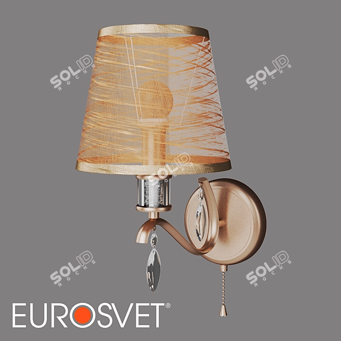 Classic Wall Sconce Eurosvet Alcamo 60103 3D model image 1