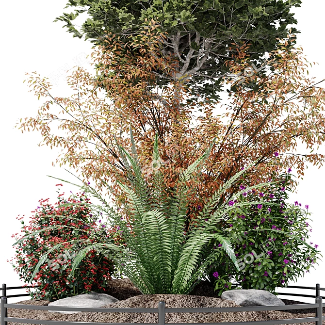 Urban Alpine Hill Outdoor Plant 3D model image 5