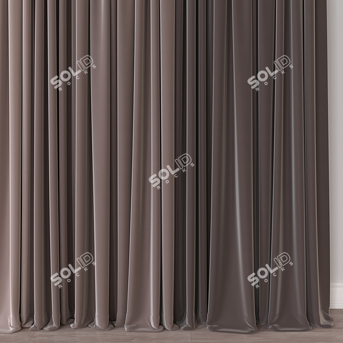 Window Curtain 3D Model Collection 3D model image 2