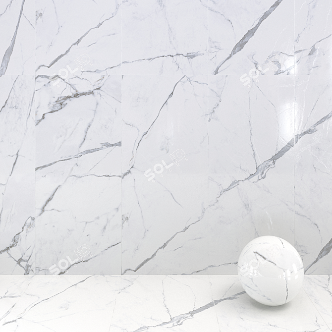  Calacatta White Marble Tiles 3D model image 1