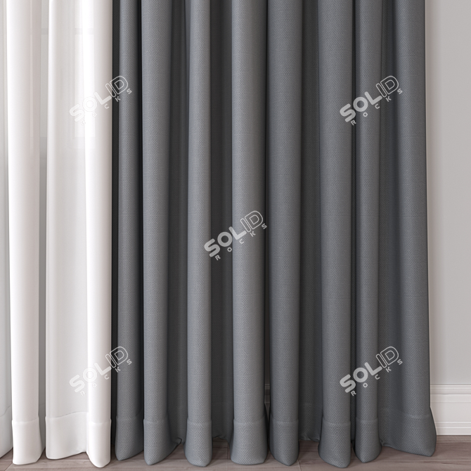 Versatile 3D Curtain Model - 93833 Polygons 3D model image 2