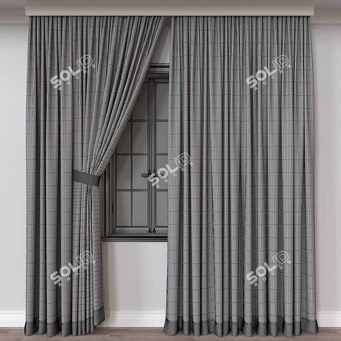 Versatile 3D Curtain Model - 93833 Polygons 3D model image 4