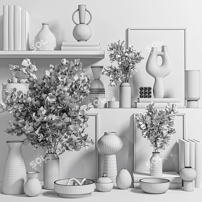 Premium Decor Set, Versatile, 3dsMax 3D model image 7