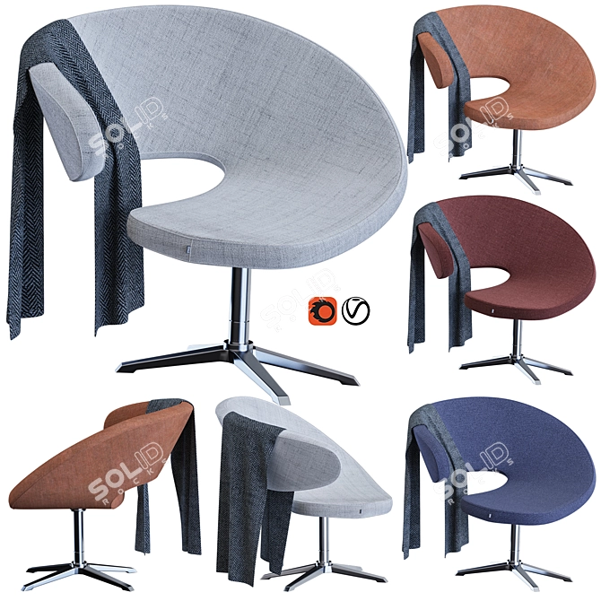 Modern 3D Model PEEL CLUB 3D model image 1