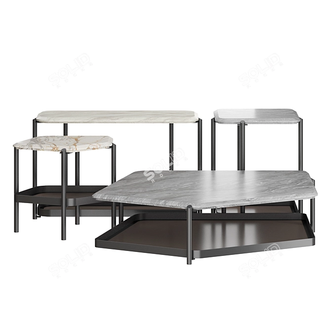 Modern Giorgetti Skyline Low T 3D model image 2