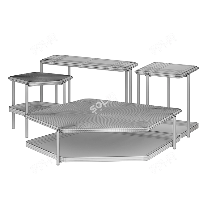 Modern Giorgetti Skyline Low T 3D model image 5