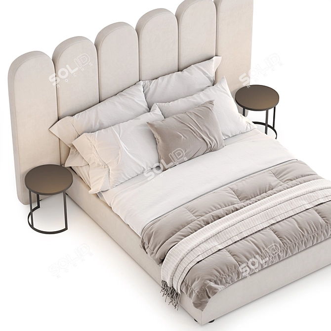  Sleek Napa Bed Design 3D model image 3