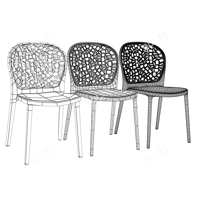 Designer Atena Chair 3D Models 3D model image 6