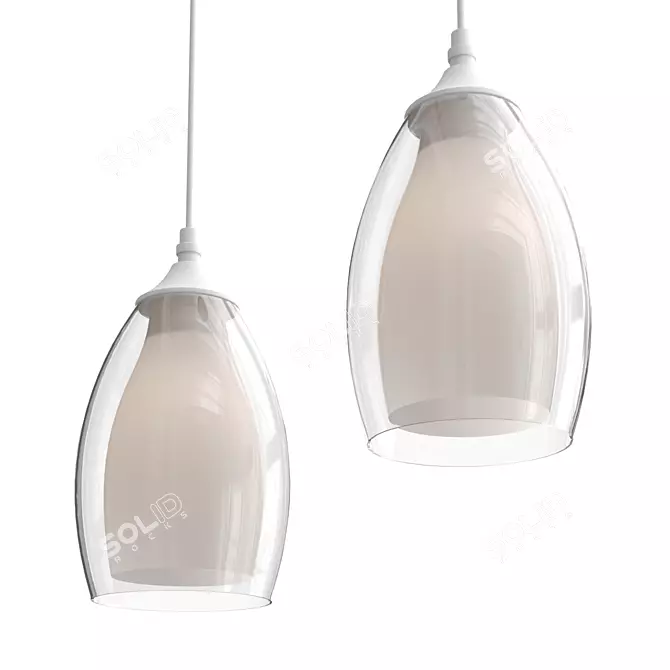 Ambrella Light Pendant Fixture 3D model image 1