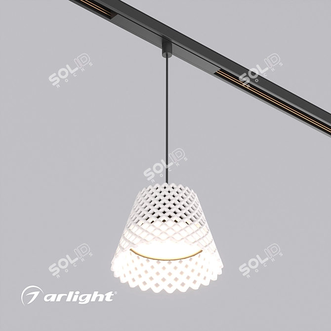 Orient Decorative Track Pendant Light 3D model image 1