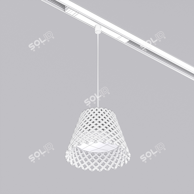 Orient Decorative Track Pendant Light 3D model image 2