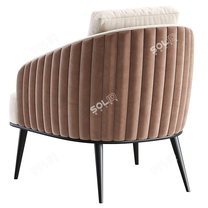 SHELBY Armchair by Cazarina: Modern Elegance 3D model image 5