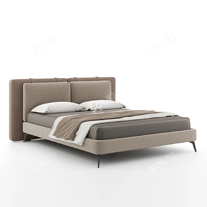 Luxury Cortina Bed | Highland Furniture 3D model image 1