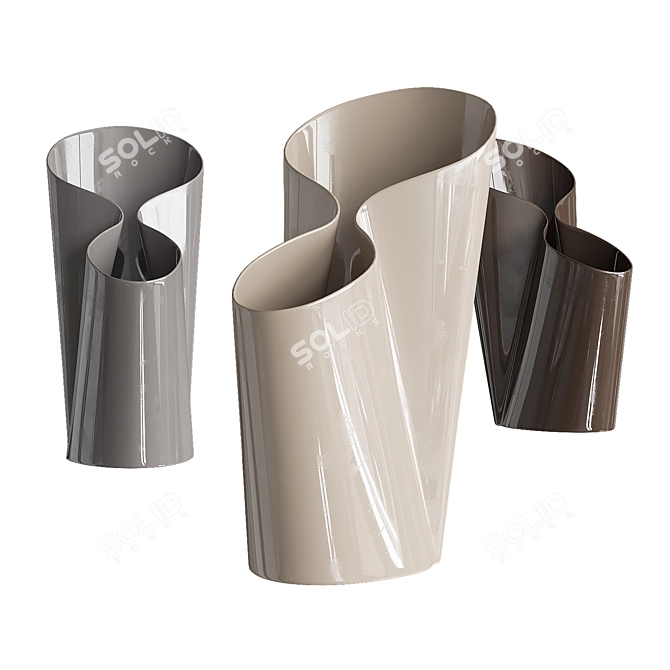 Umbravase Bosa: Modern Ceramic Umbrella Stand 3D model image 1