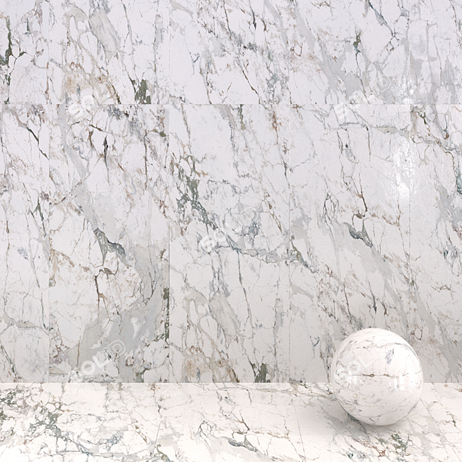 Capraia Marble Tiles Collection 3D model image 1