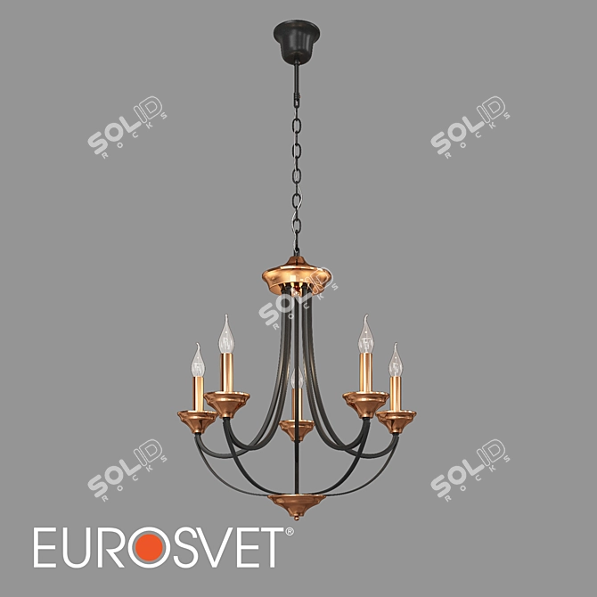 Eurosvet Lazzaro Loft Pendant Chandelier 3D model image 1