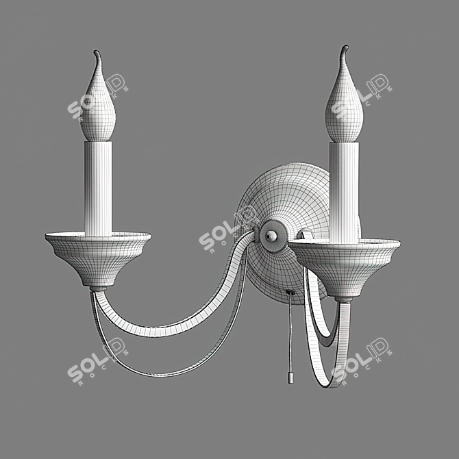 Eurosvet Lazzaro Wall Sconce Black/Bronze 3D model image 2