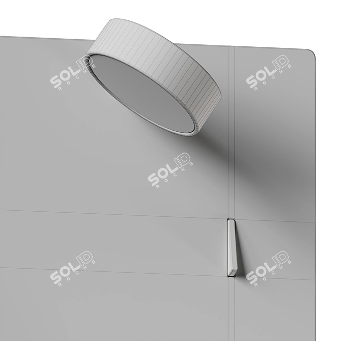 Modern Adjustable LED Wall Sconce 3D model image 4