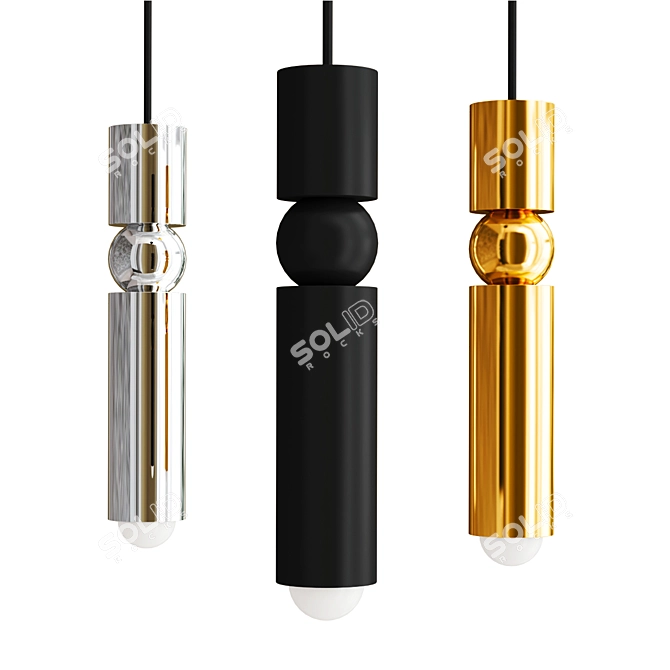 Modern Centimeter PLUMB Lamp 3D model image 1