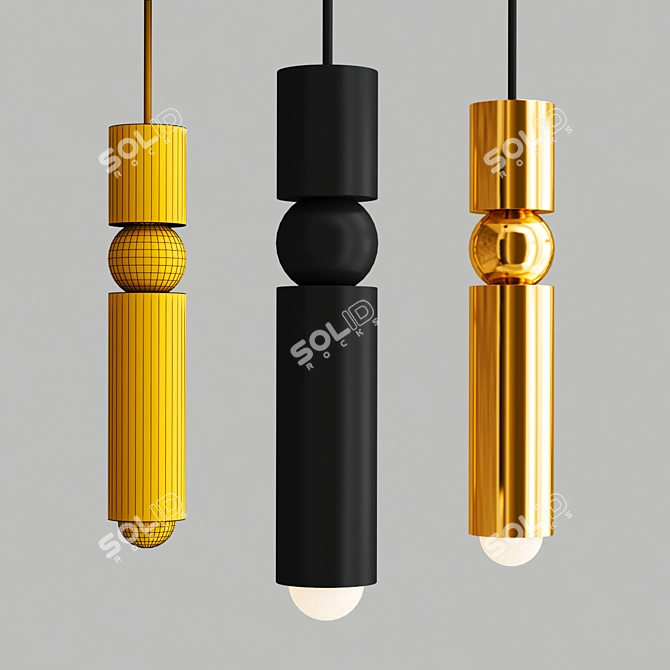 Modern Centimeter PLUMB Lamp 3D model image 3