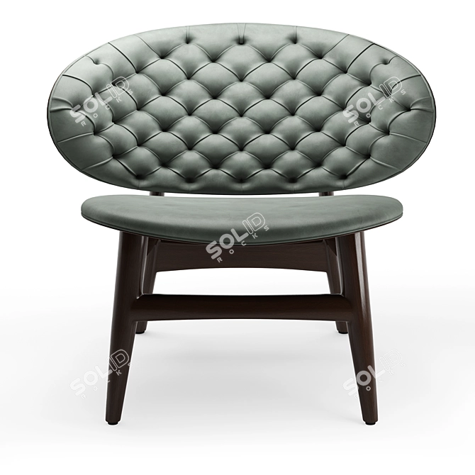 Baxter Dalma Armchair in Materials 3D model image 2