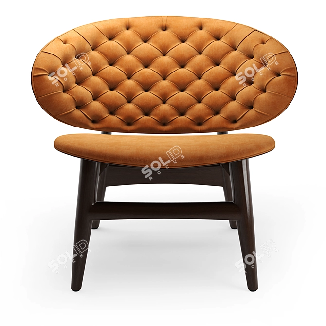 Baxter Dalma Armchair in Materials 3D model image 4