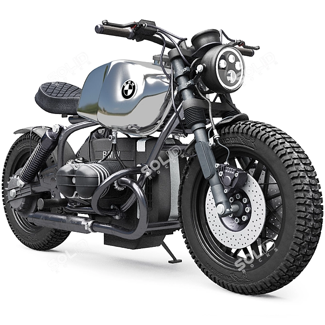 BMW R80 3D Motorcycle Model 3D model image 2