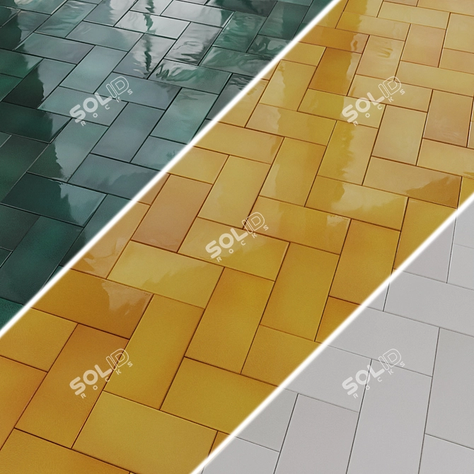 Equipe Crackle Ceramic Wall Tiles 3D model image 1