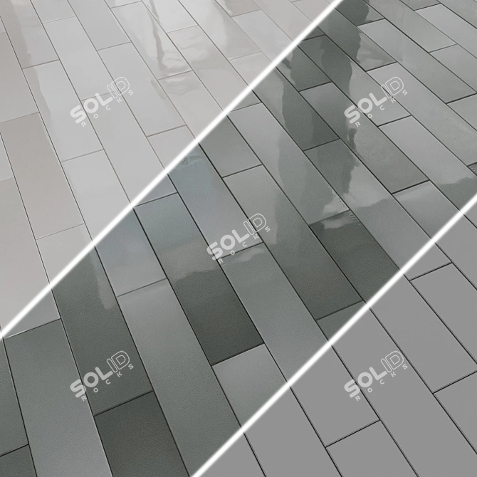 Equipe Crackle Ceramic Wall Tiles 3D model image 2