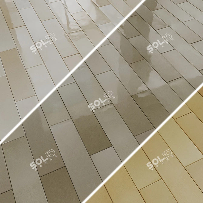 Equipe Crackle Ceramic Wall Tiles 3D model image 3